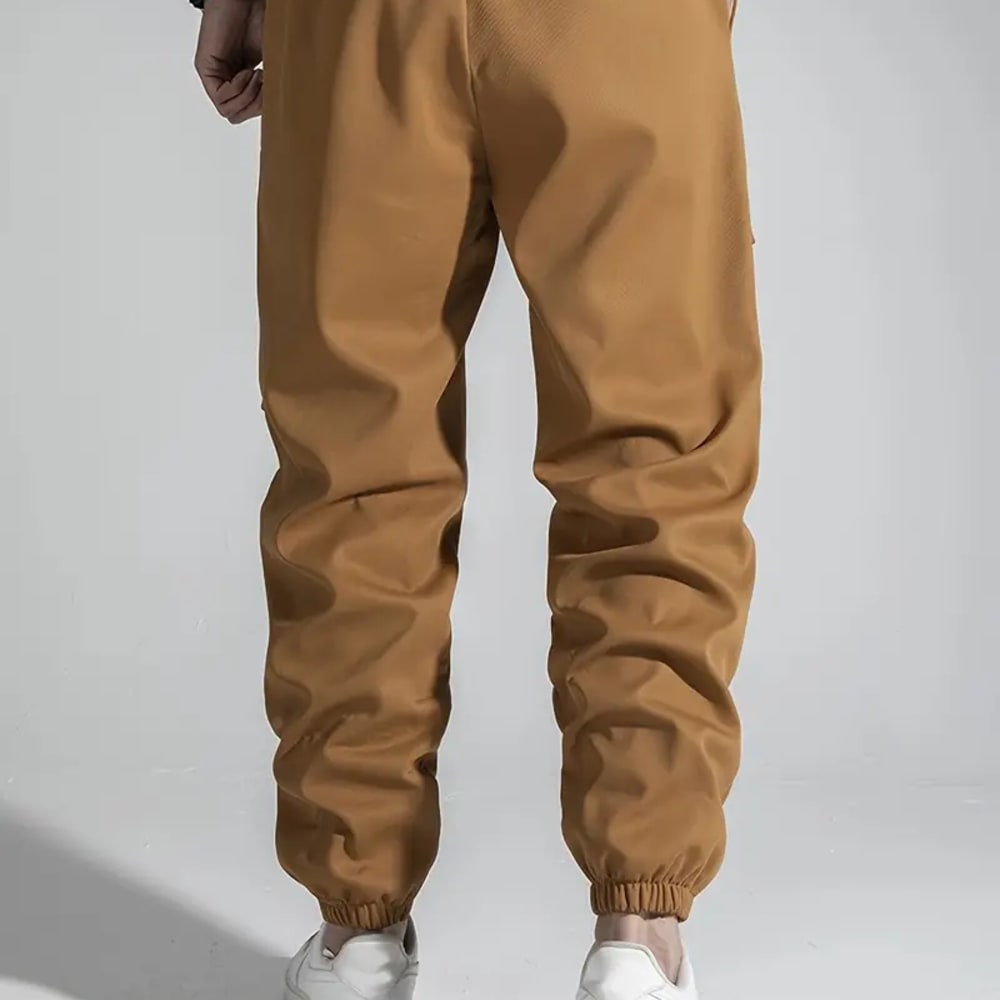 Men Stylish Comfy Solid Joggers With Pockets